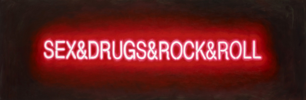 Sex&Drugs&Rock&Roll, 2014, oil on canvas, 40cm x 120cm